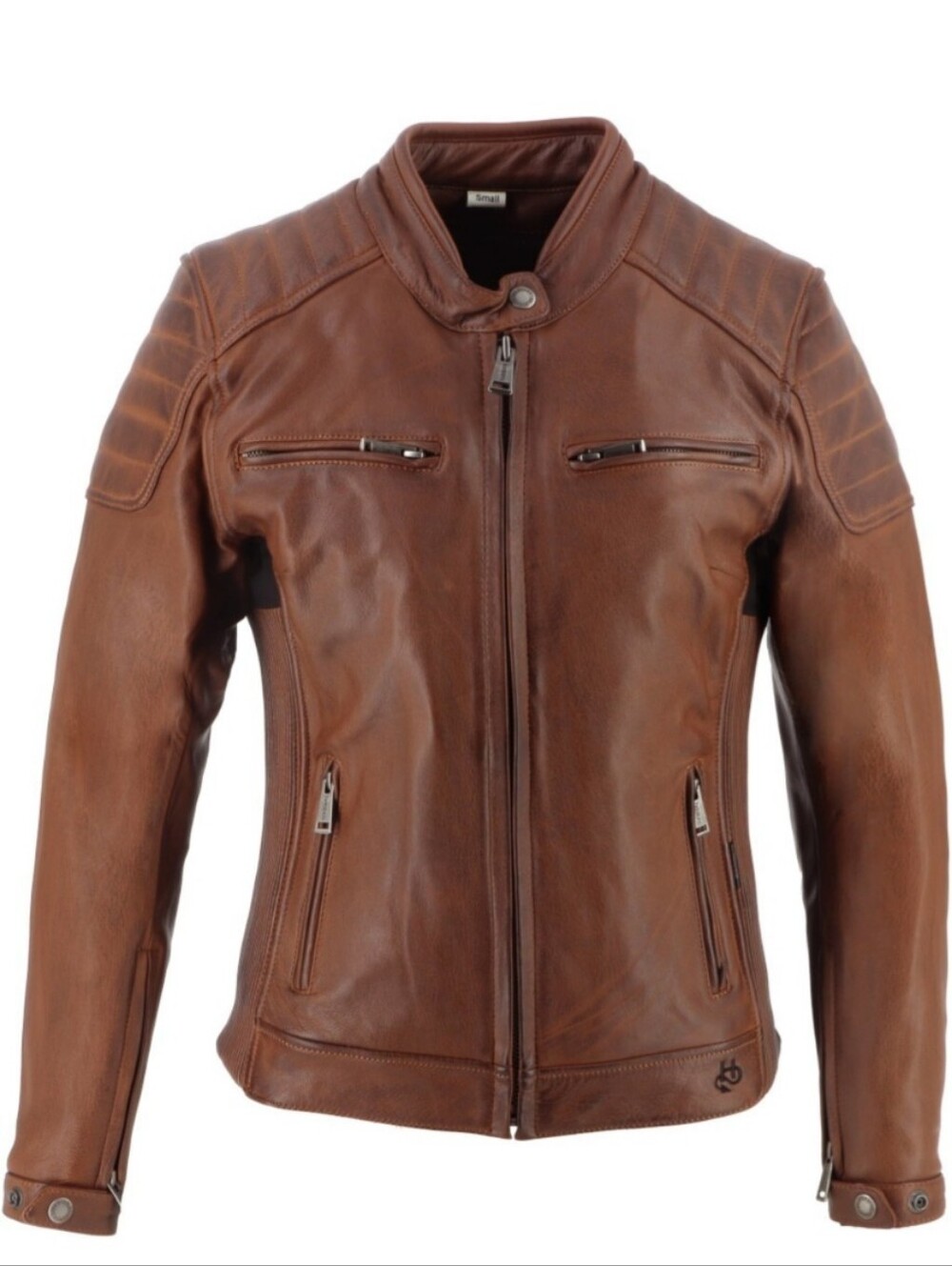 Helstons Jody Ladies Leather Motorcycle Jacket Brown Medium BNWT
